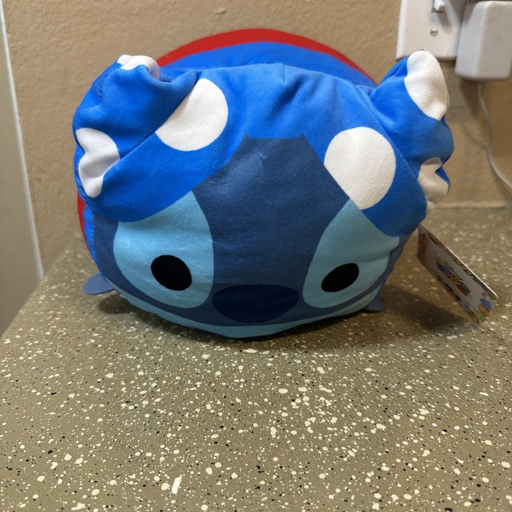 BRAND NEW Rare Disney Tsum Tsum SUPERHERO STITCH 8" Plush Medium with Tags